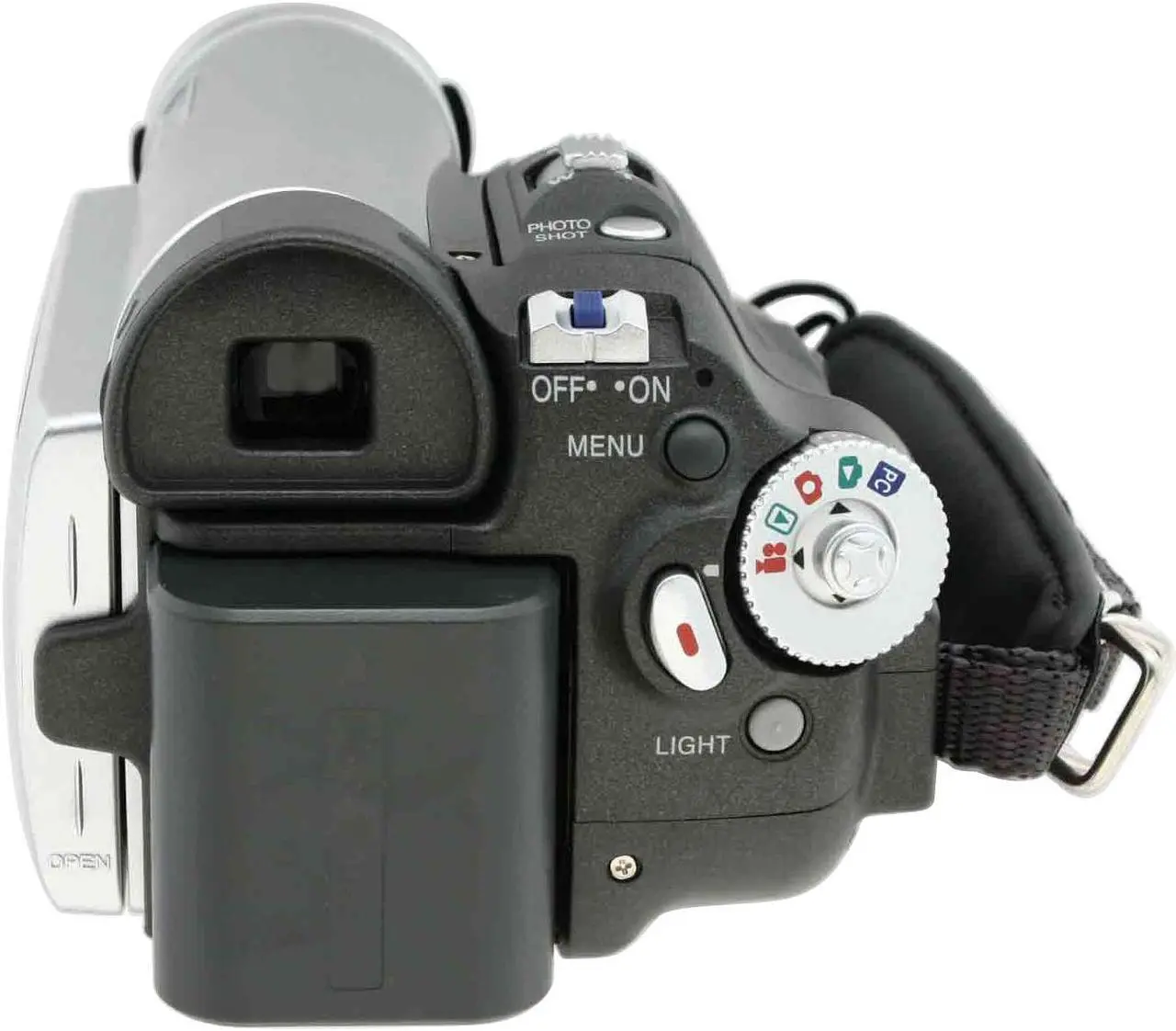 Alt view image 7 of 11 - Panasonic PV-GS39 1/6" 800K CCD 2.7" 123K LCD 30X Optical Zoom MiniDV Camcorder