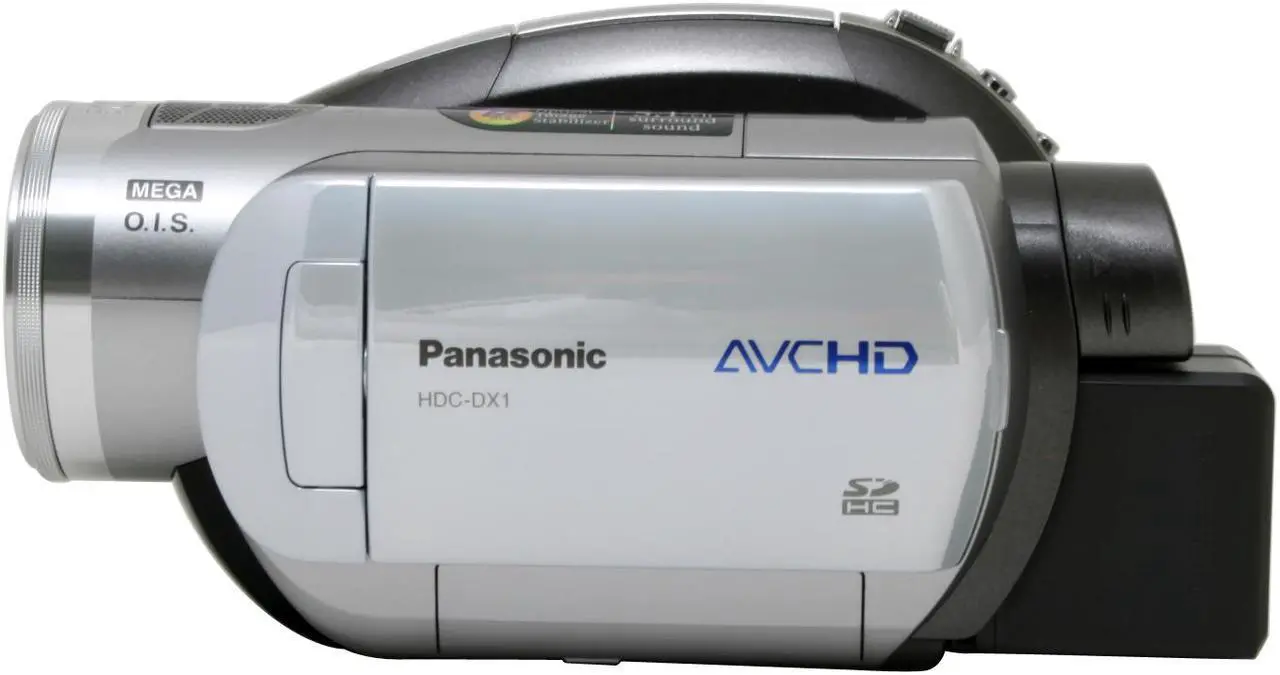 Alt view image 4 of 13 - Panasonic HDC-DX1 1/4" 3CCD 3.0" 250K LCD 12X Optical Zoom High Definition DVD Camcorder