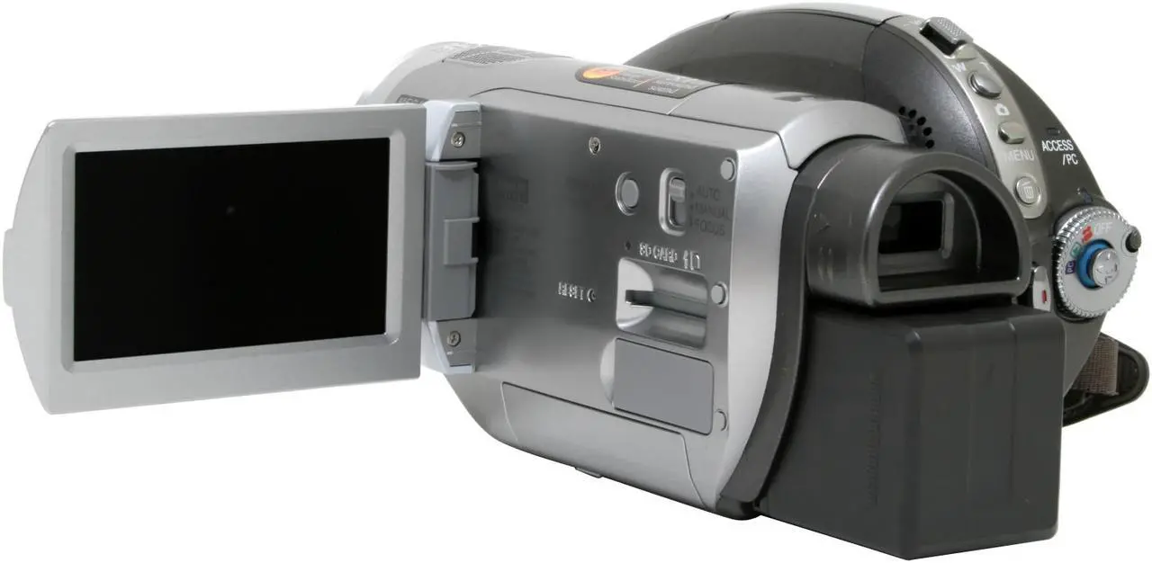 Alt view image 6 of 13 - Panasonic HDC-DX1 1/4" 3CCD 3.0" 250K LCD 12X Optical Zoom High Definition DVD Camcorder