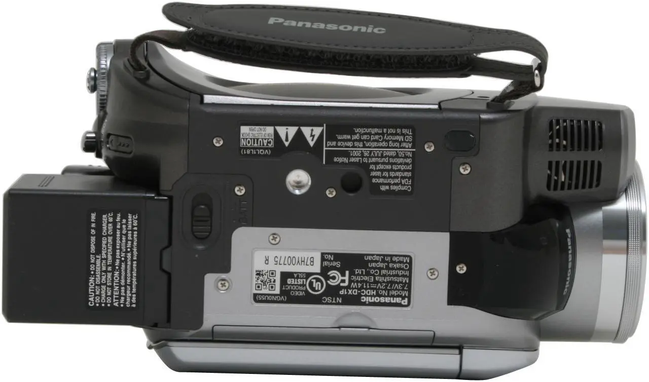 Alt view image 9 of 13 - Panasonic HDC-DX1 1/4" 3CCD 3.0" 250K LCD 12X Optical Zoom High Definition DVD Camcorder