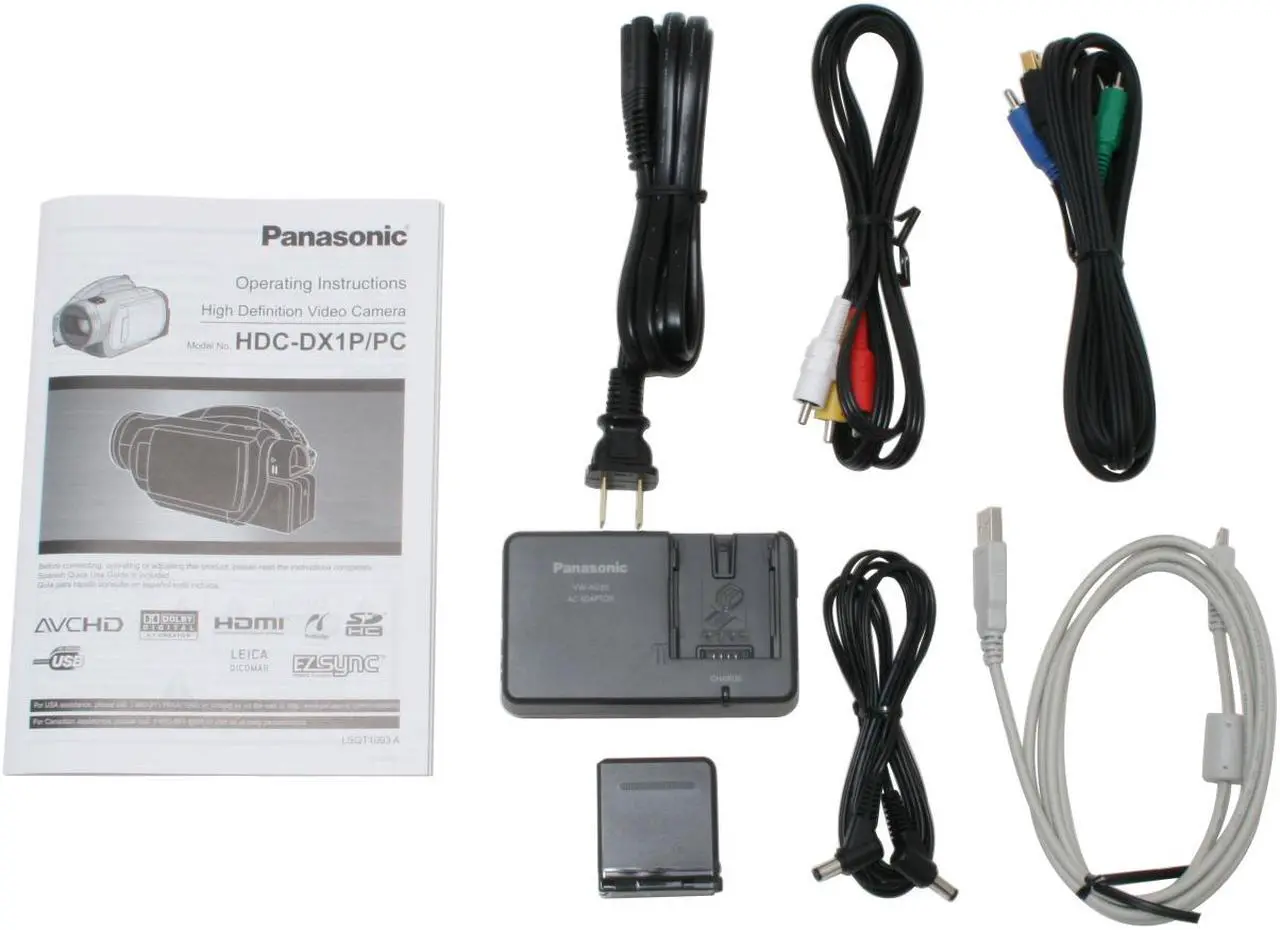 Alt view image 12 of 13 - Panasonic HDC-DX1 1/4" 3CCD 3.0" 250K LCD 12X Optical Zoom High Definition DVD Camcorder