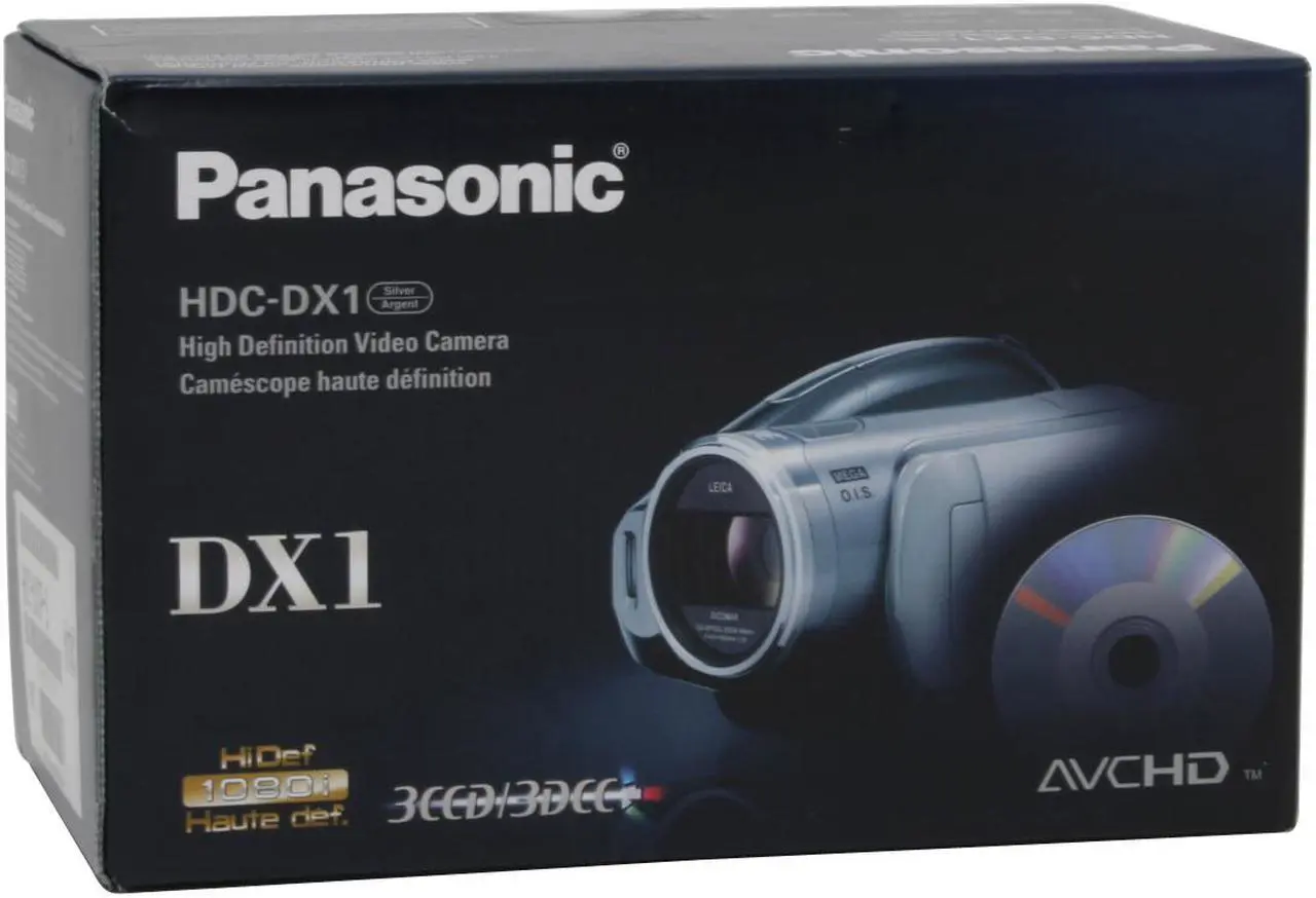 Alt view image 13 of 13 - Panasonic HDC-DX1 1/4" 3CCD 3.0" 250K LCD 12X Optical Zoom High Definition DVD Camcorder