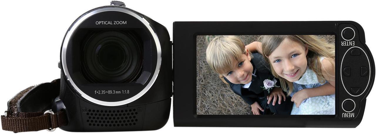 Alt view image 2 of 8 - Panasonic V160 HC-V160K Black 1/5.8" MOS 2.7" LCD 38X Optical Zoom Full HD HDD/Flash Memory Camcorder