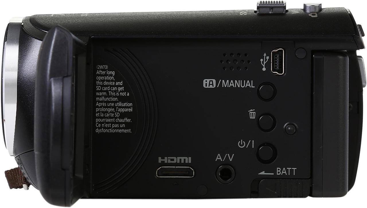 Alt view image 3 of 8 - Panasonic V160 HC-V160K Black 1/5.8" MOS 2.7" LCD 38X Optical Zoom Full HD HDD/Flash Memory Camcorder