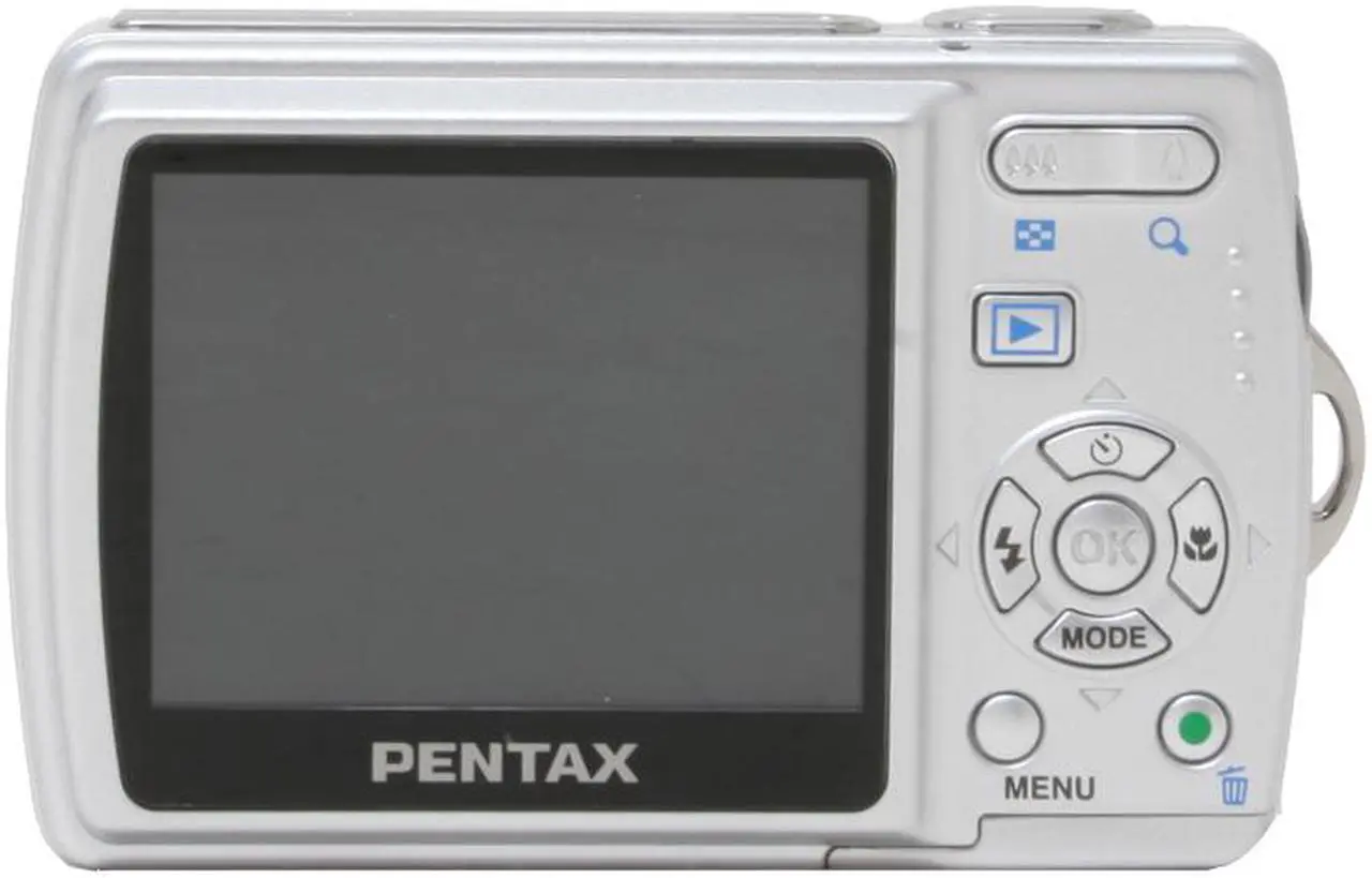 Alt view image 6 of 11 - PENTAX Optio M20 Silver 7.0 MP 3X Optical Zoom Digital Camera