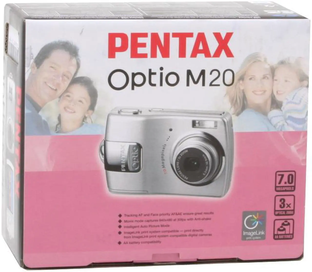 Alt view image 11 of 11 - PENTAX Optio M20 Silver 7.0 MP 3X Optical Zoom Digital Camera