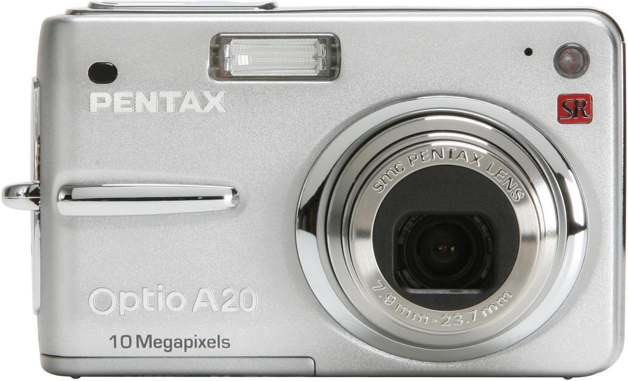 Alt view image 8 of 11 - PENTAX Optio A20 Silver 10.0 MP 3X Optical Zoom Digital Camera