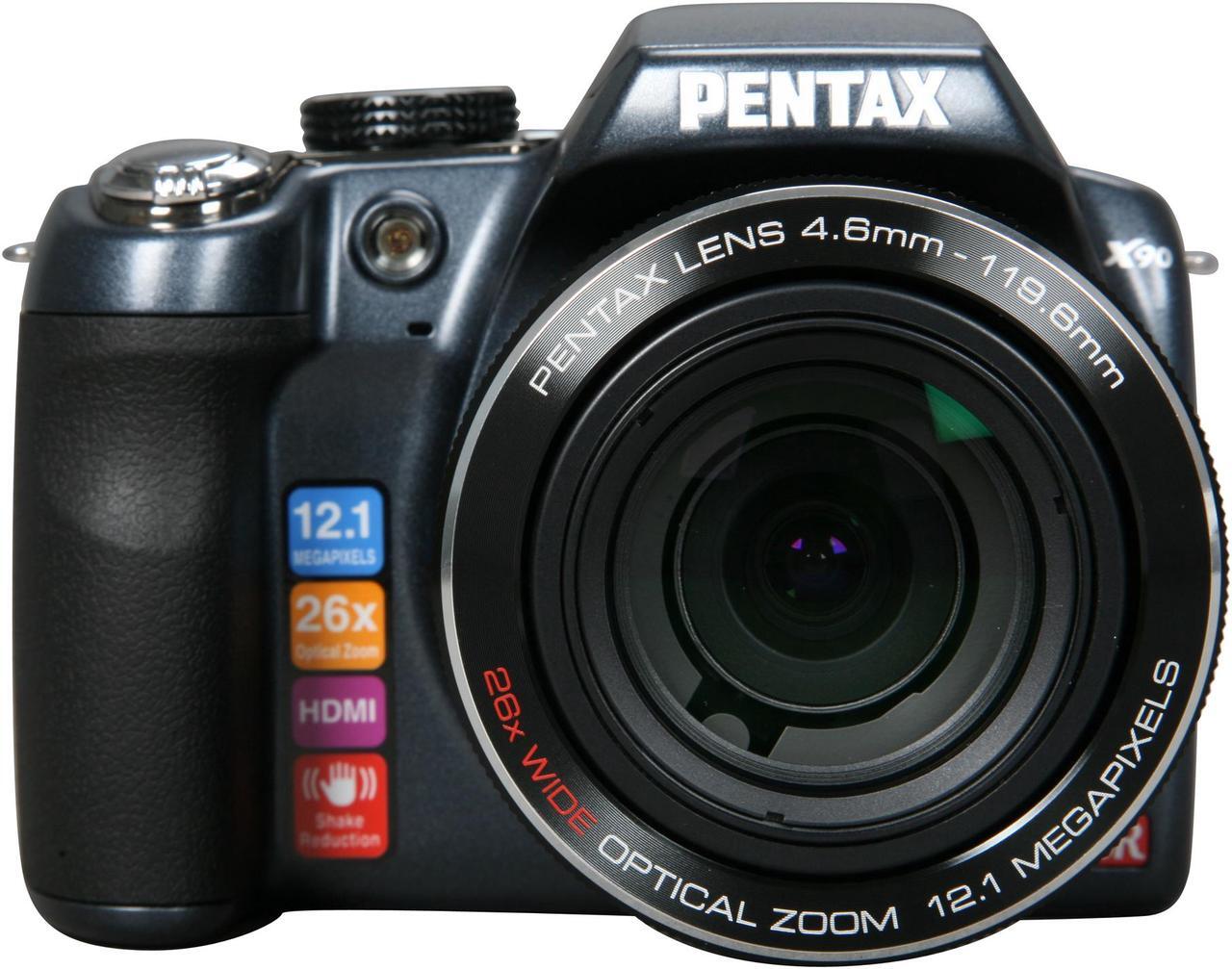 Alt view image 2 of 9 - PENTAX X90 Black 12.1 MP 26X Optical Zoom 26mm Wide Angle Digital Camera