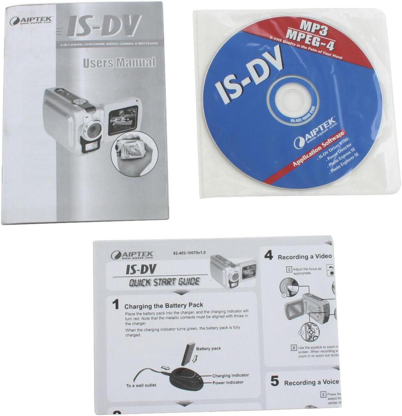 Alt view image 12 of 16 - AIPTEK IS-DV CMOS 1.8" LCD HDD/Flash Memory Camcorder