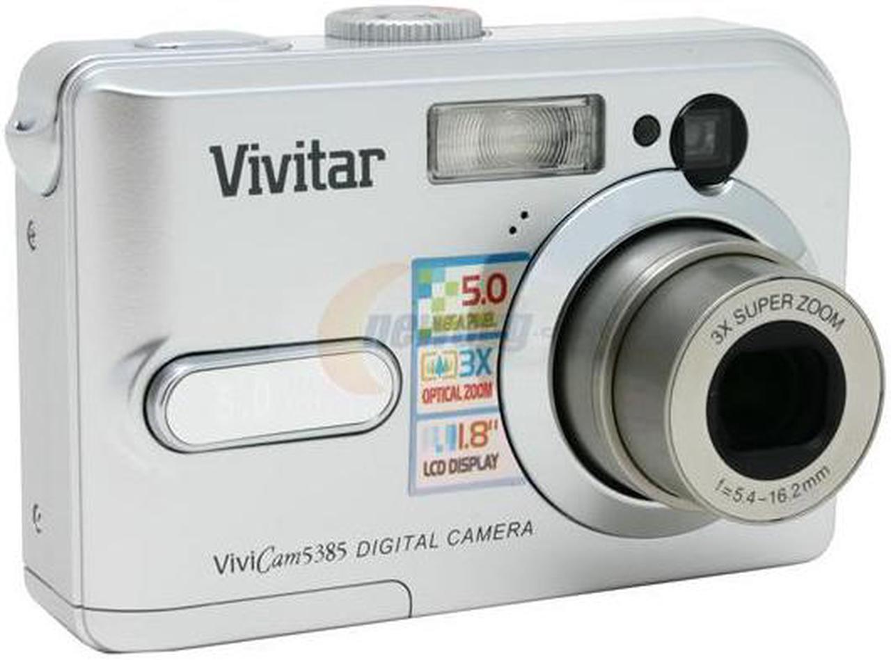 Main image of Vivitar 5385 Silver 5 MP 3X Optical Zoom ViviCam Digital Camera