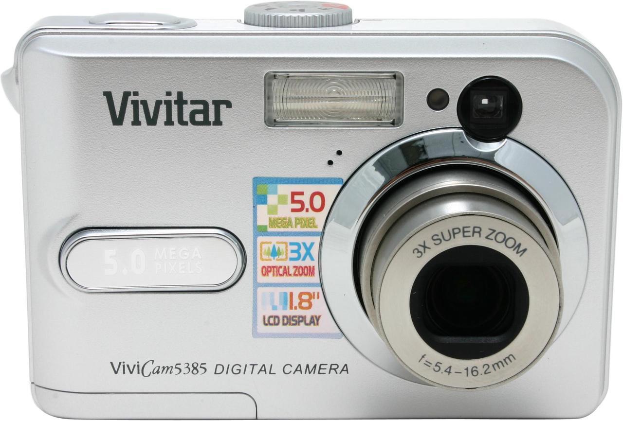 Alt view image 2 of 9 - Vivitar 5385 Silver 5 MP 3X Optical Zoom ViviCam Digital Camera