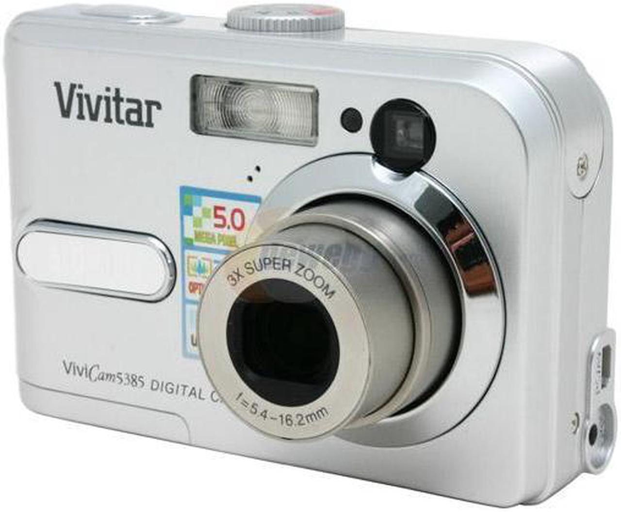 Alt view image 3 of 9 - Vivitar 5385 Silver 5 MP 3X Optical Zoom ViviCam Digital Camera