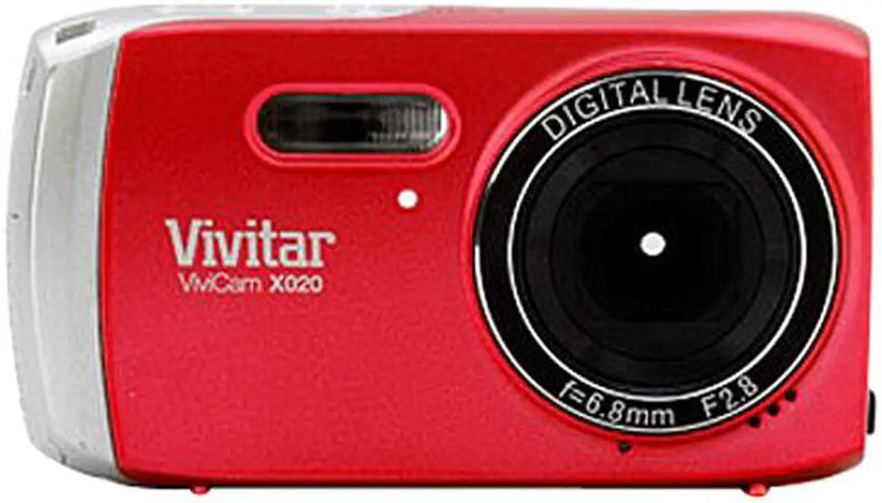 Main image of Vivitar ViviCam X020 Red 10.1 MP 3X Optical Zoom Digital Camera
