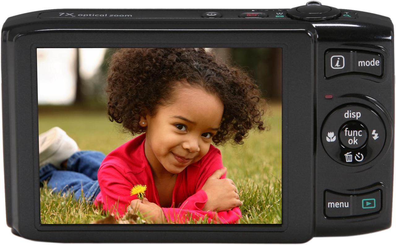 Alt view image 4 of 9 - GE J1470S-BK Black 14 MP 7X Optical Zoom Digital Camera