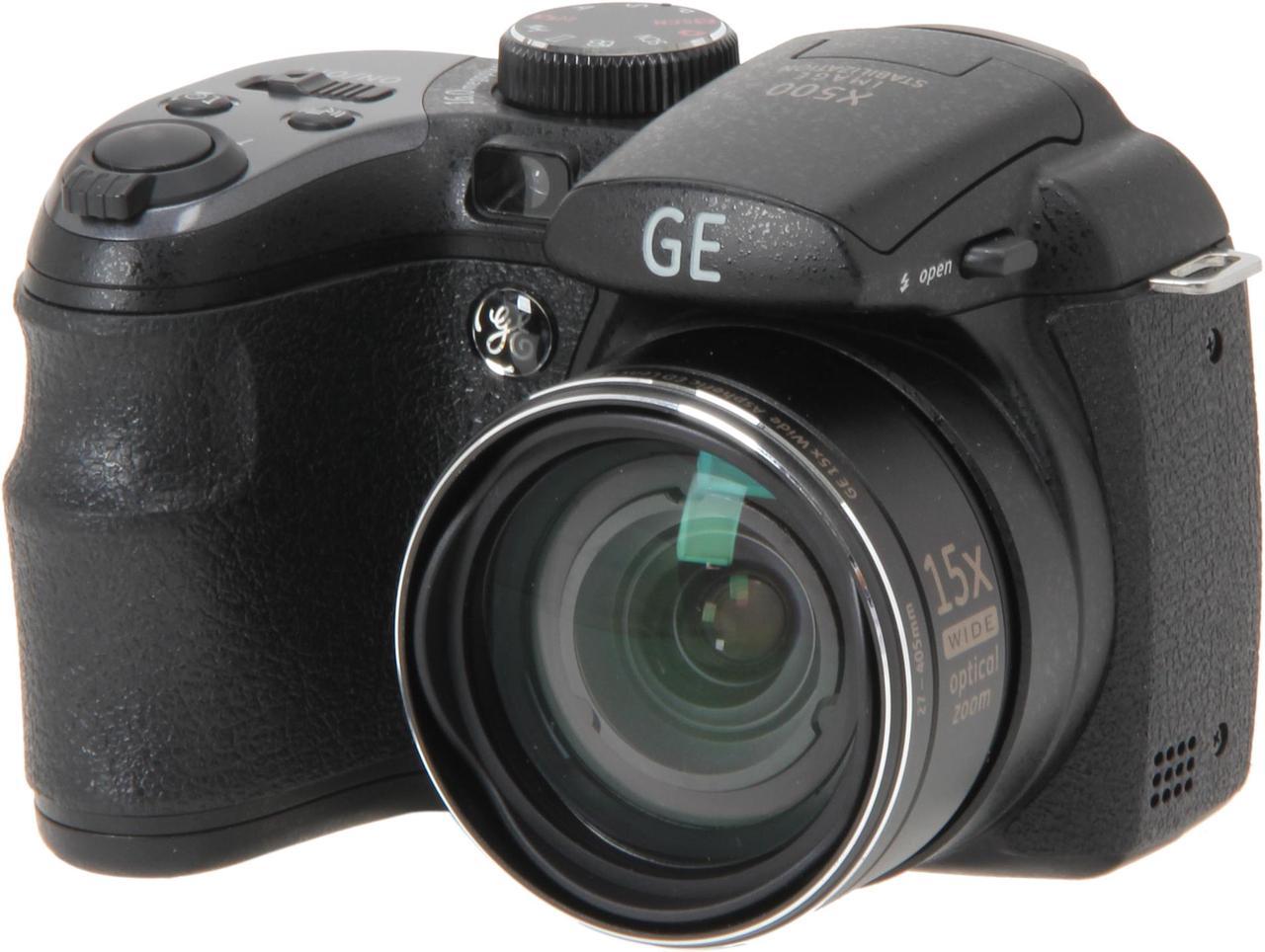 GE Power Pro X500-BK 16 MP with 15 x Optical Zoom Digital Camera