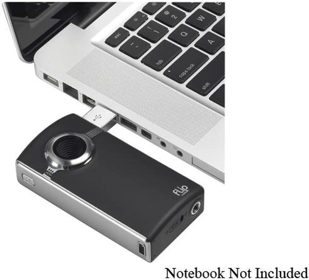 Alt view image 12 of 13 - Flip UltraHD Camcorder - Black & Chrome, 120 Minutes