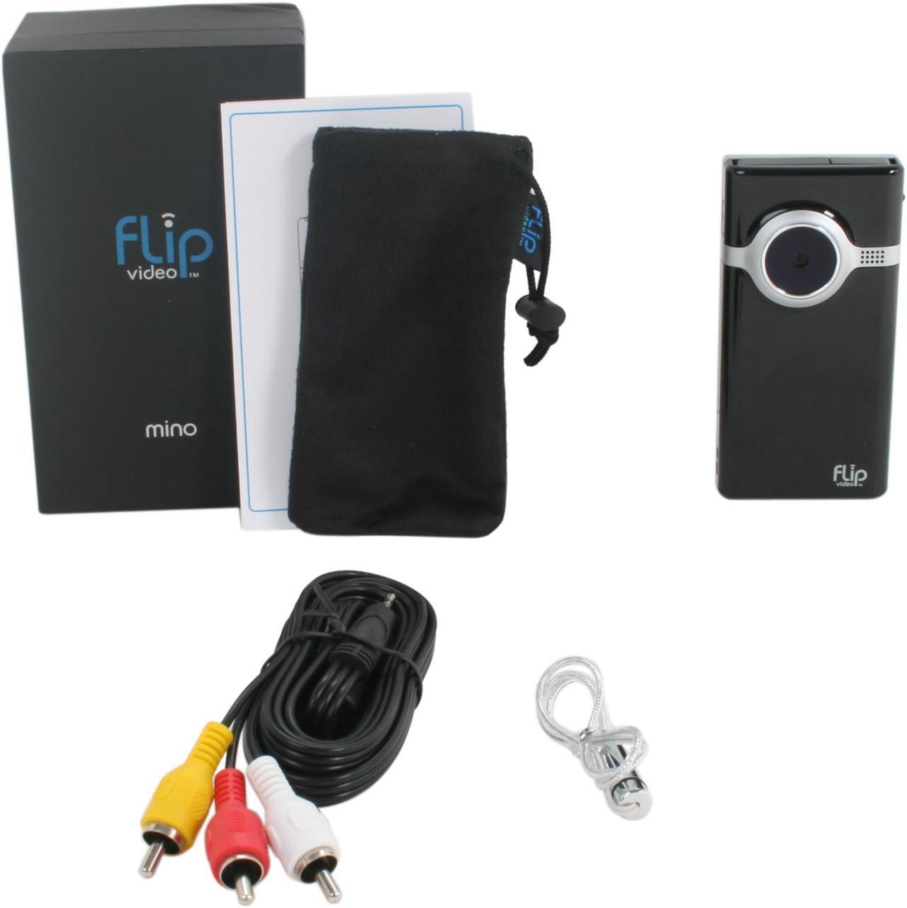 Alt view image 7 of 7 - Flip video Mino Black 1.5" 70K LCD Smooth multi-step 2x digital Camcorder
