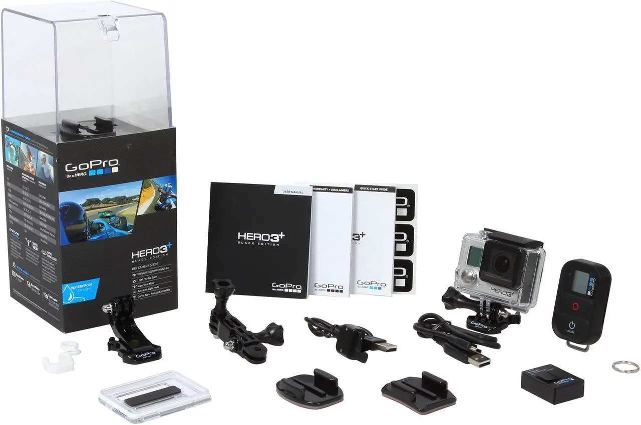 Alt view image 20 of 20 - Gopro HERO3+ Black Edition CHDMX-302 12MP Action Camera - Motorsports Edition