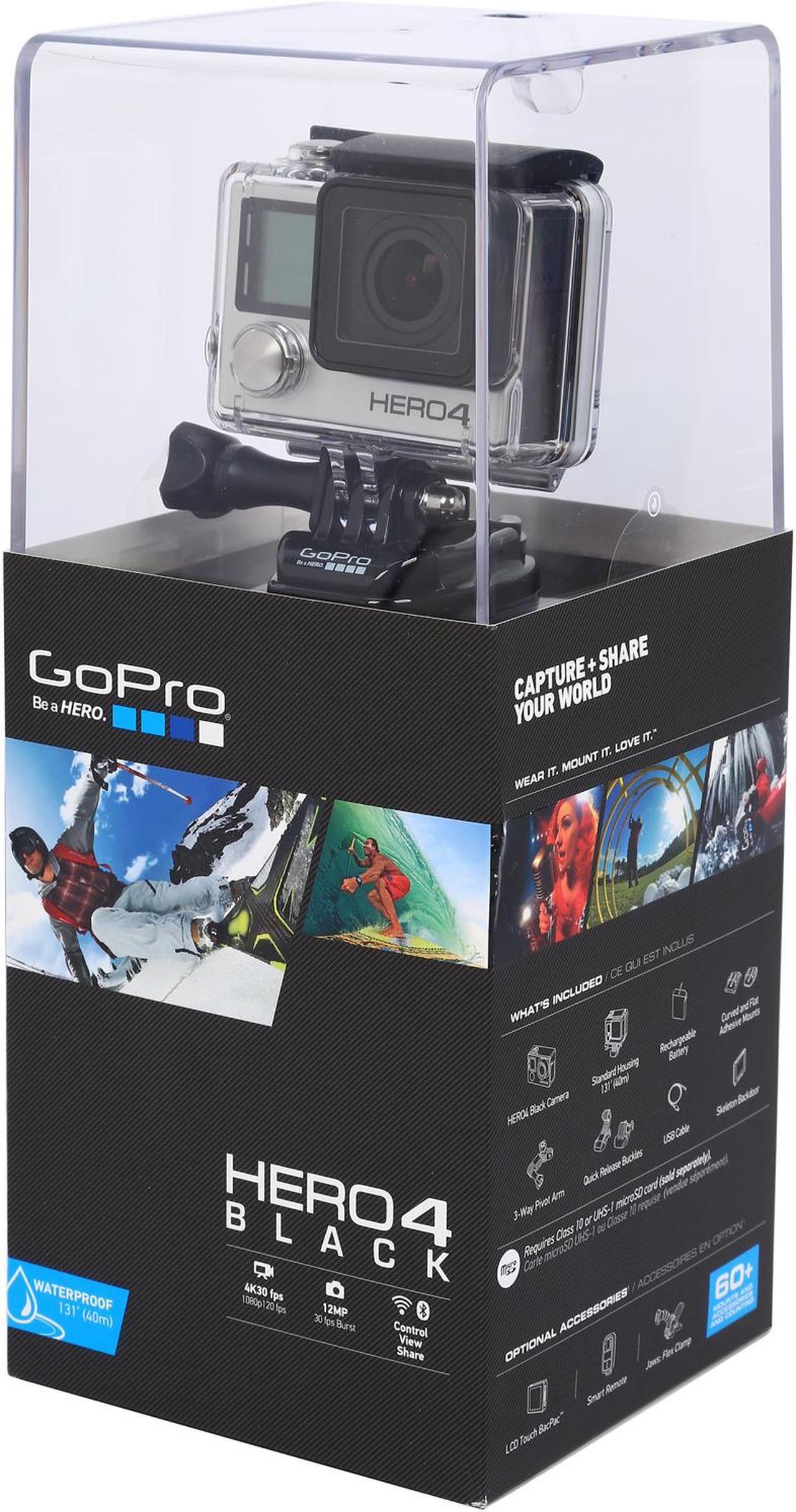 Alt view image 16 of 16 - GoPro HERO4 Black CHDHX-401 Black 12 MP Action Camera - CHDHX-401