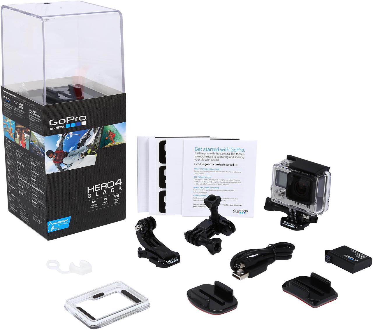 Alt view image 17 of 16 - GoPro HERO4 Black CHDHX-401 Black 12 MP Action Camera - CHDHX-401