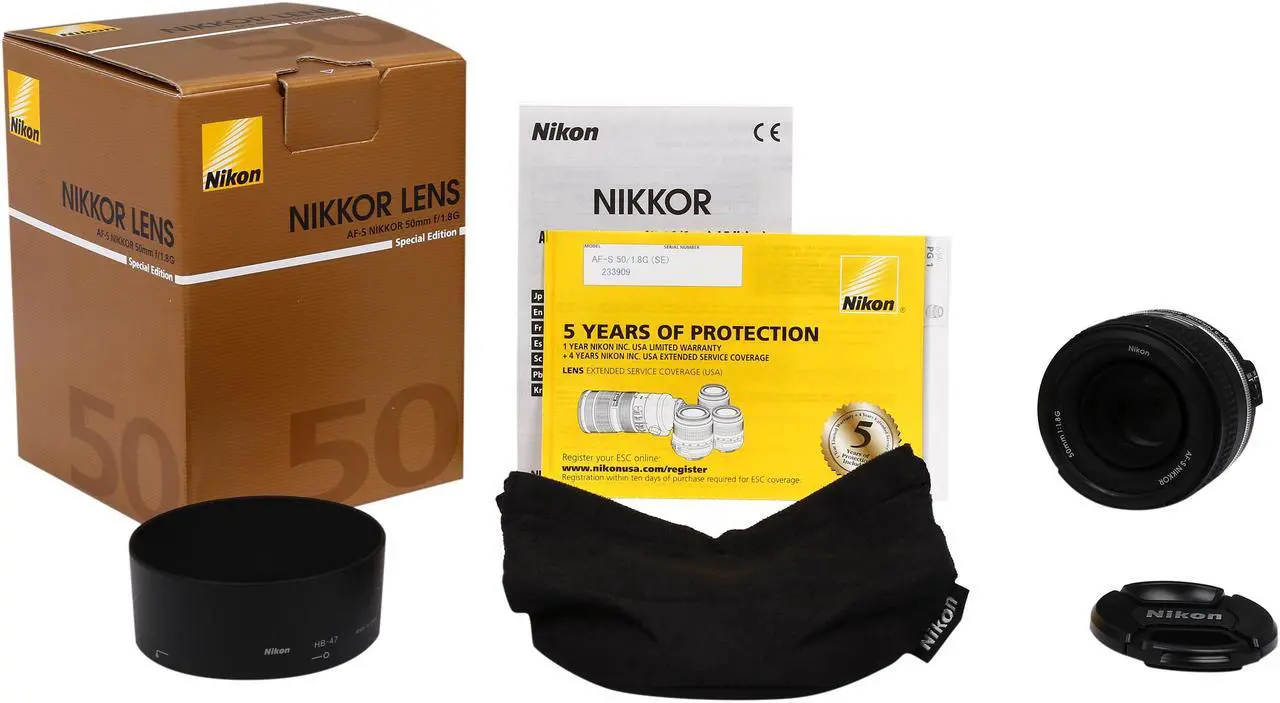 Alt view image 8 of 7 - Nikon 2214 AF-S NIKKOR 50mm f/1.8G Special Edition Lens Black