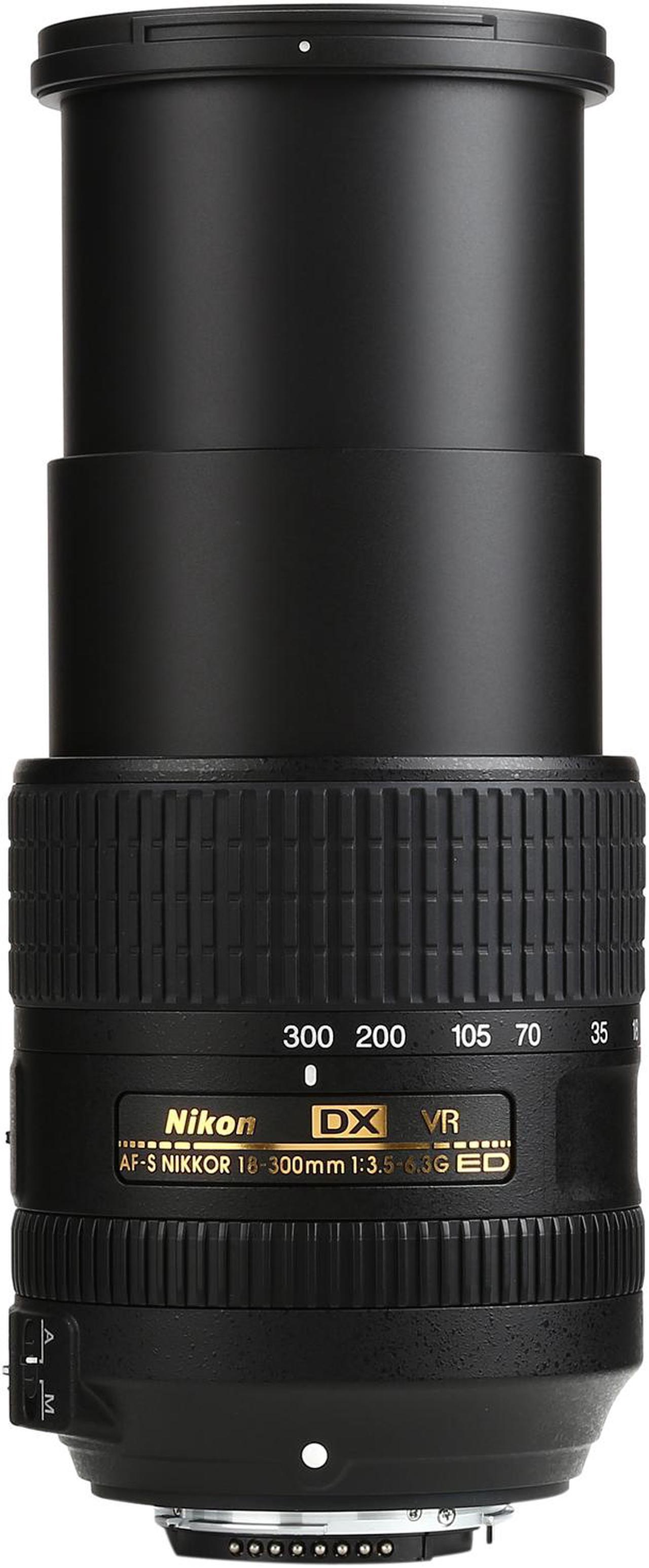 Alt view image 7 of 7 - Nikon 2216 SLR Lenses AF-S DX NIKKOR 18-300mm f/3.5-6.3G ED VR Lens Black
