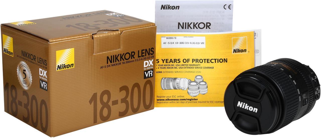 Alt view image 8 of 7 - Nikon 2216 SLR Lenses AF-S DX NIKKOR 18-300mm f/3.5-6.3G ED VR Lens Black