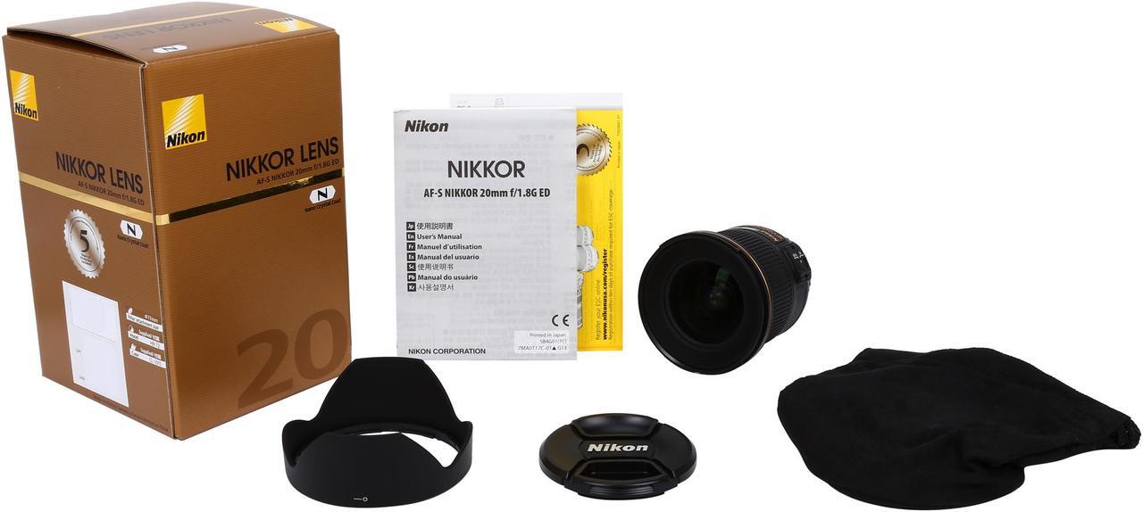 Alt view image 8 of 7 - Nikon 20051 20051 AF-S NIKKOR 20mm f/1.8G ED Lens Black