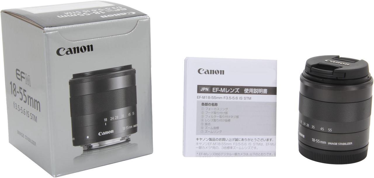 Alt view image 7 of 7 - Canon 5984B002 EF-M 18-55mm f3.5-5.6 IS STM Lens Black