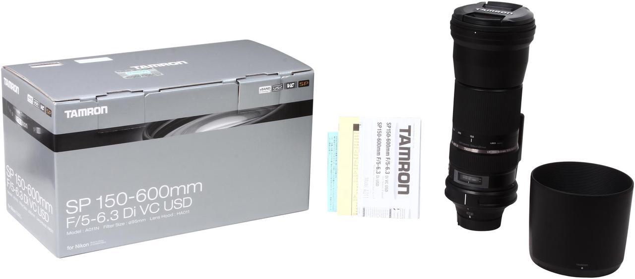 Alt view image 9 of 8 - TAMRON A011 AFA011N-700 SP 150-600mm F/5-6.3 Di VC USD Lens for Nikon Black