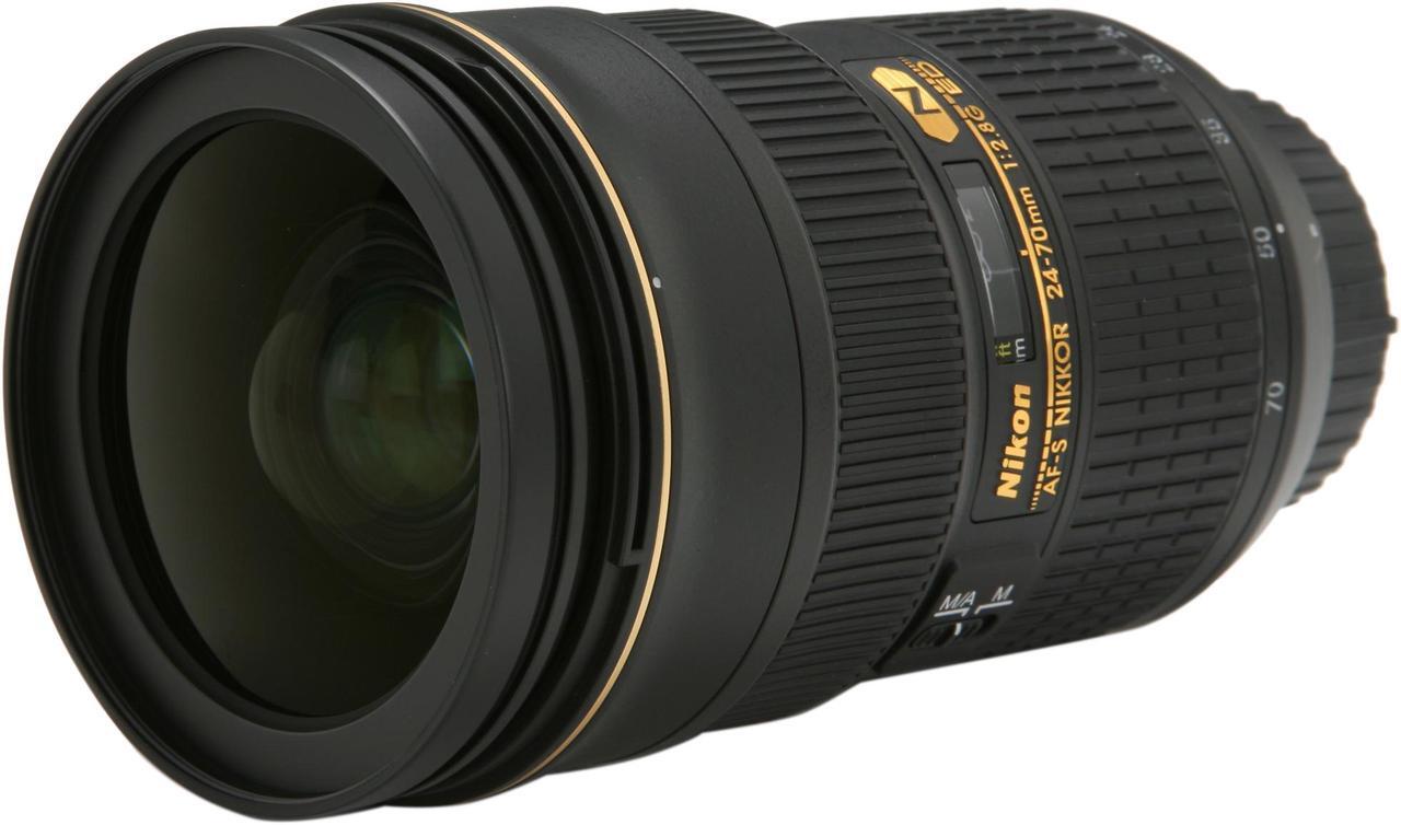 Main image of Nikon 2164 SLR Lenses AF-S Nikkor 24-70 f/2.8G ED Wide Angle Zoom Lens Black