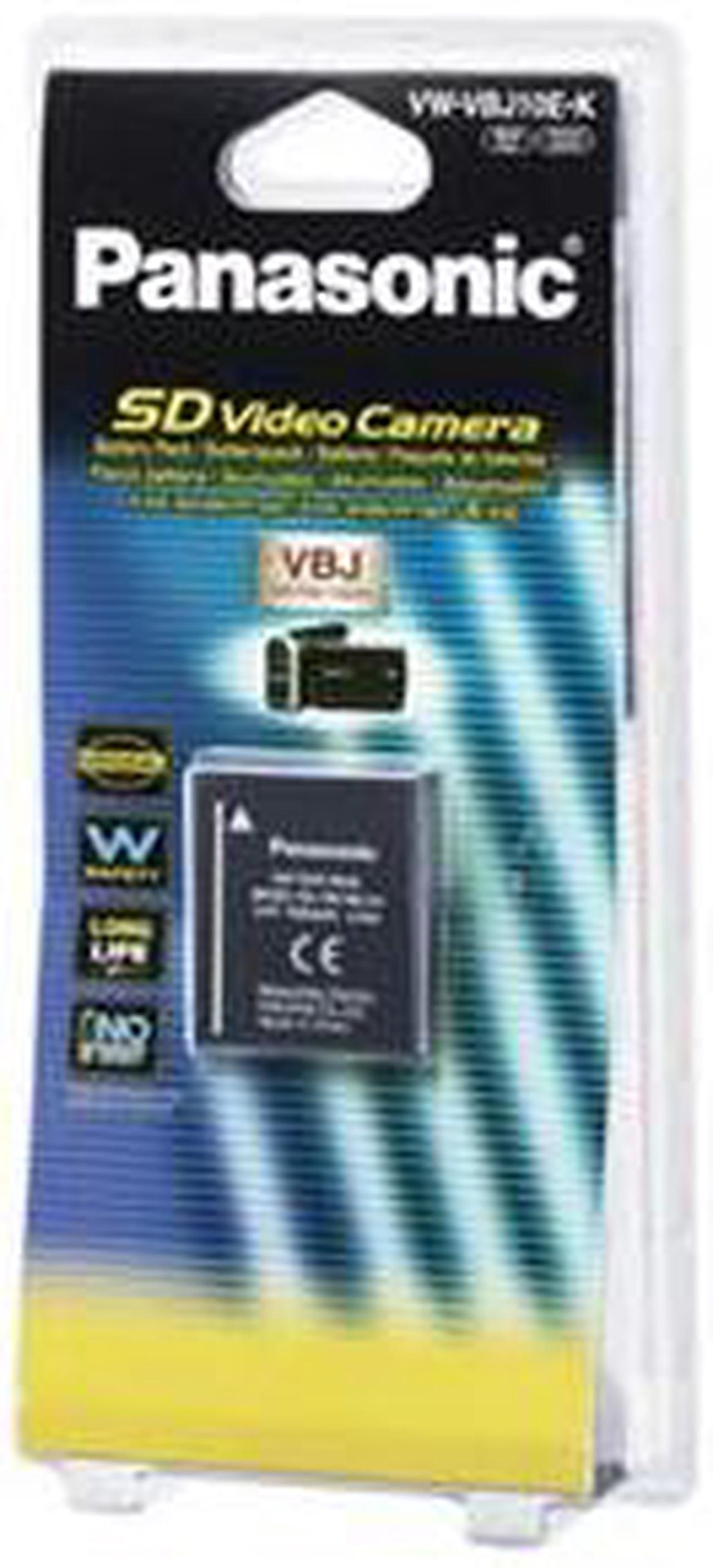 Panasonic VW-VBJ10 1000 mAh Lithium-Ion Rechargeable Camcorder Battery