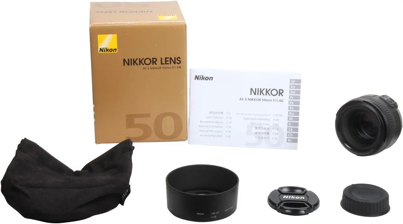 Alt view image 6 of 6 - Nikon 2180 SLR Lenses AF-S NIKKOR 50mm f/1.4G Lens Black