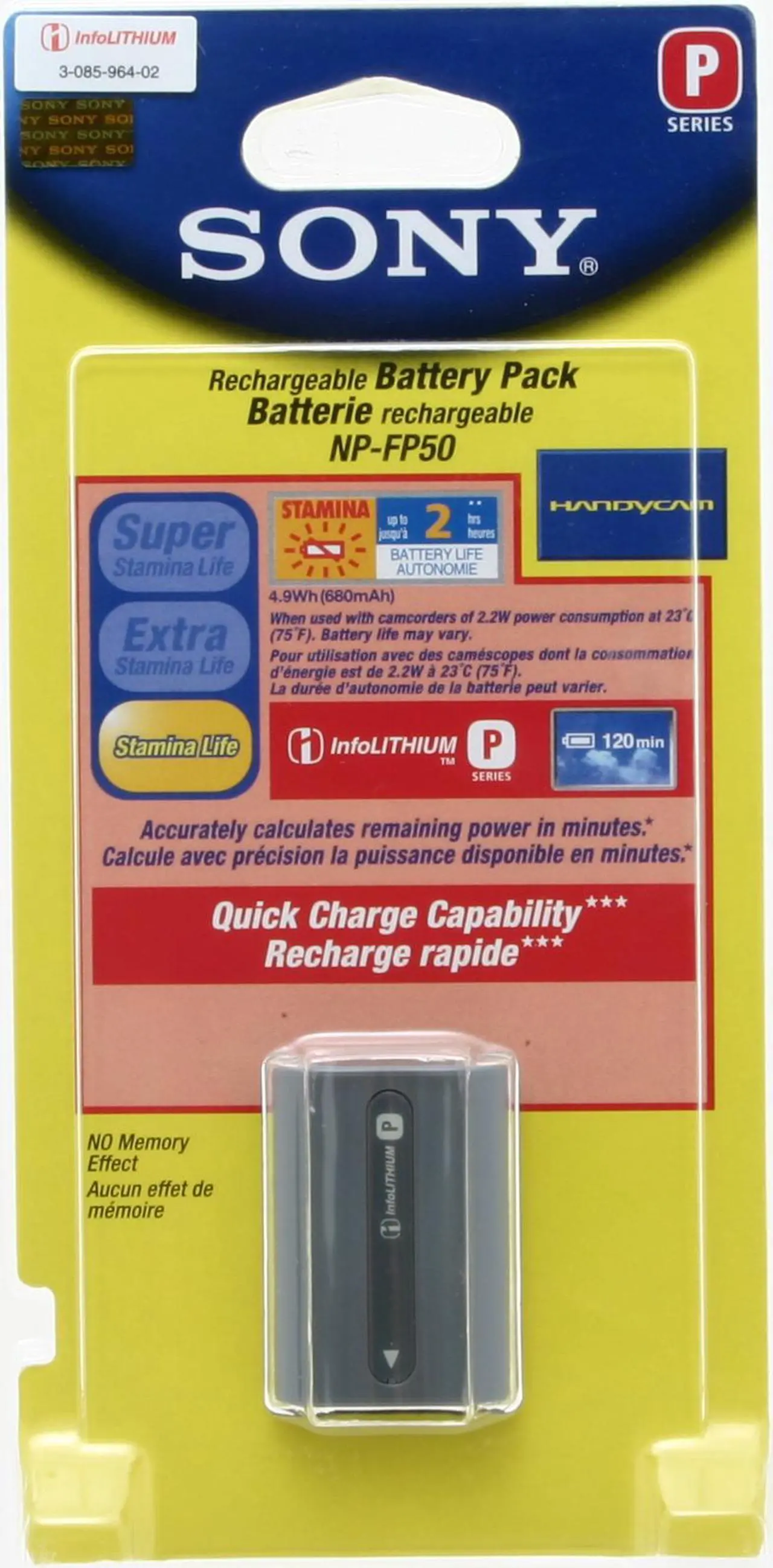 SONY NP-FP50 P-Series Info-Lithium Battery Pack - Newegg.com