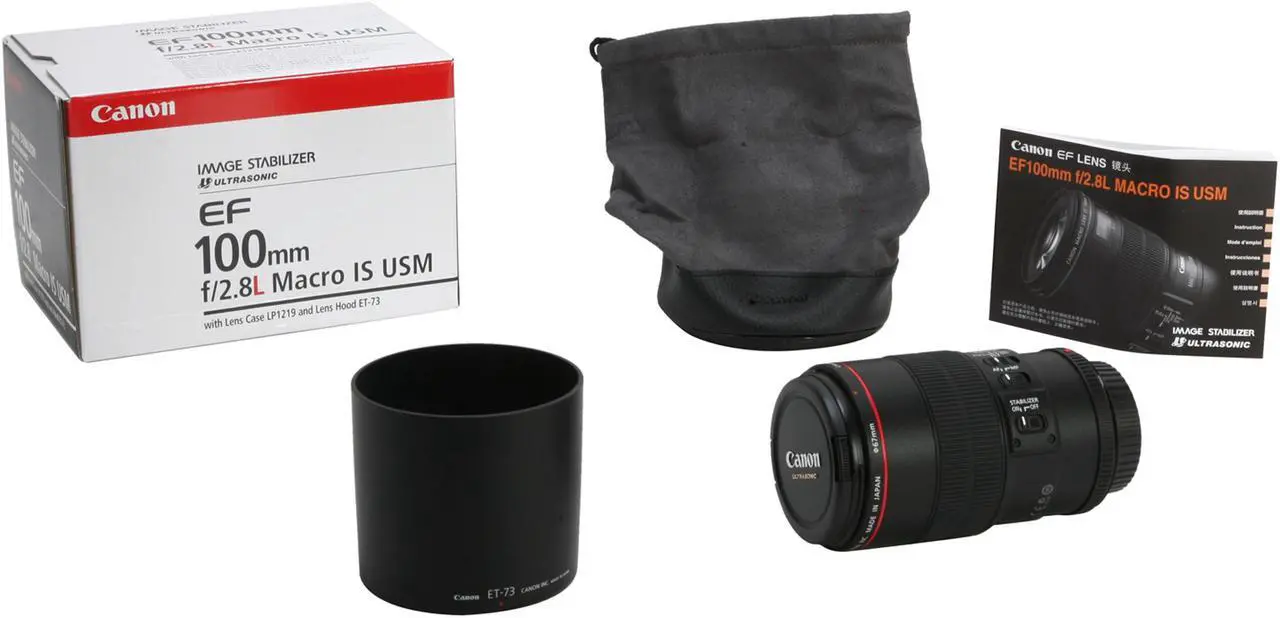Alt view image 7 of 6 - Canon EF 100mm f/2.8L Macro IS USM Lens