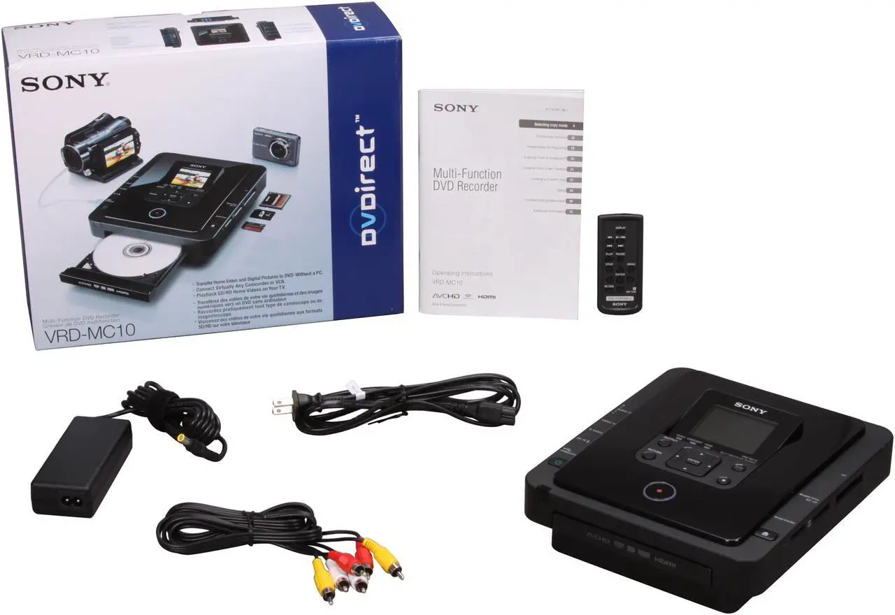 Alt view image 7 of 7 - SONY VRD-MC10 DVDirect Multi-Function DVD Recorder
