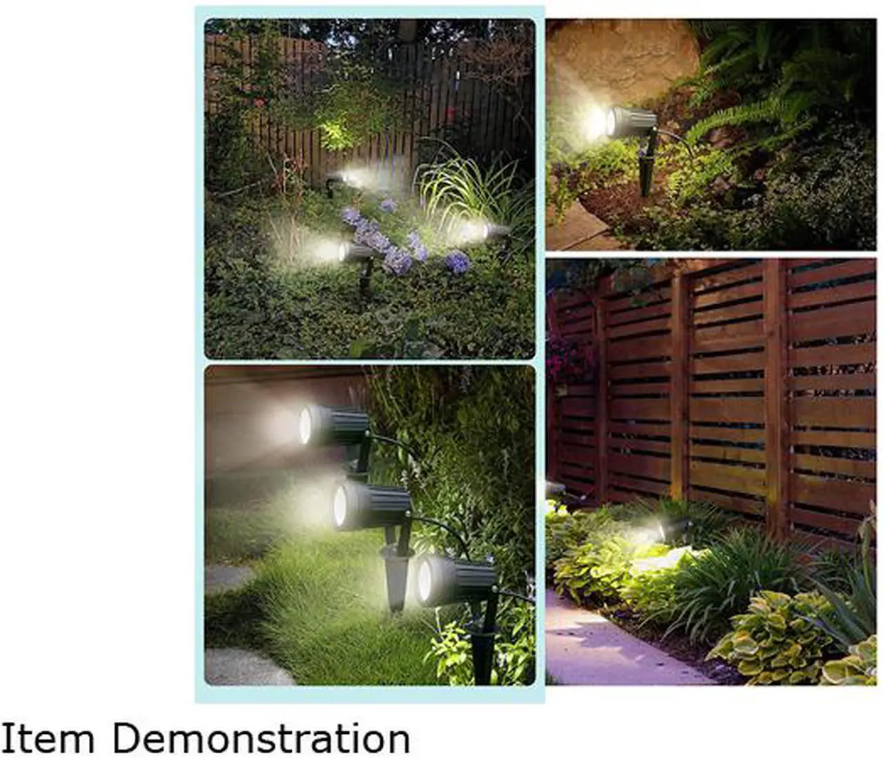 Alt view image 8 of 9 - Albrillo 6 Pack LED Landscape Spotlights - 3.5W 12V Low Voltage Garden Spotlight with 3000K Warm White, IP65 Waterproof, Metal & Glass, 66FT LED Outdoor Spotlights for Garden Yard Patio Walkway