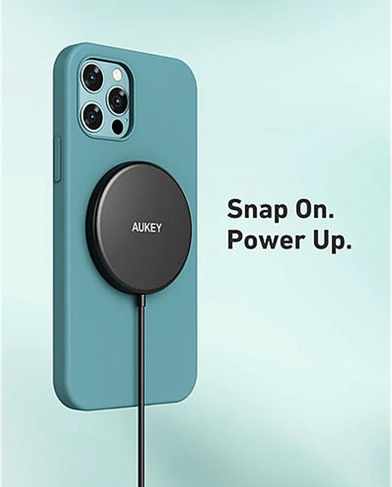 Alt view image 2 of 7 - AUKEY LC-A1 Aircore Wireless Charger 15W Magnetic Qi Certified