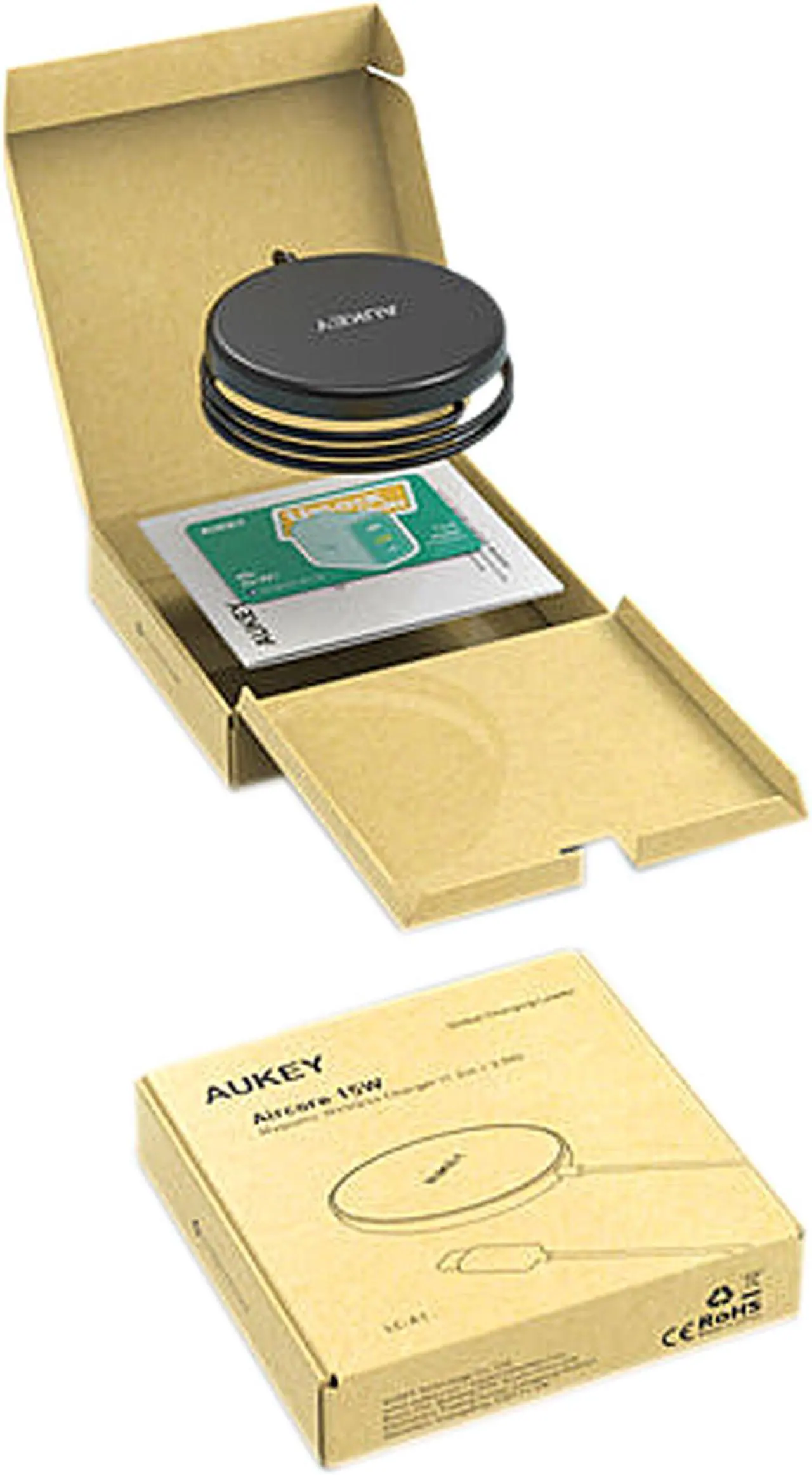 Alt view image 7 of 7 - AUKEY LC-A1 Aircore Wireless Charger 15W Magnetic Qi Certified