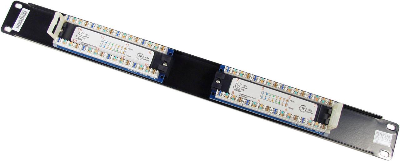 Alt view image 2 of 3 - TRENDnet TC-P16C5E 16-Port CAT 5e RJ-45 UTP Rack Mount Patch Panel