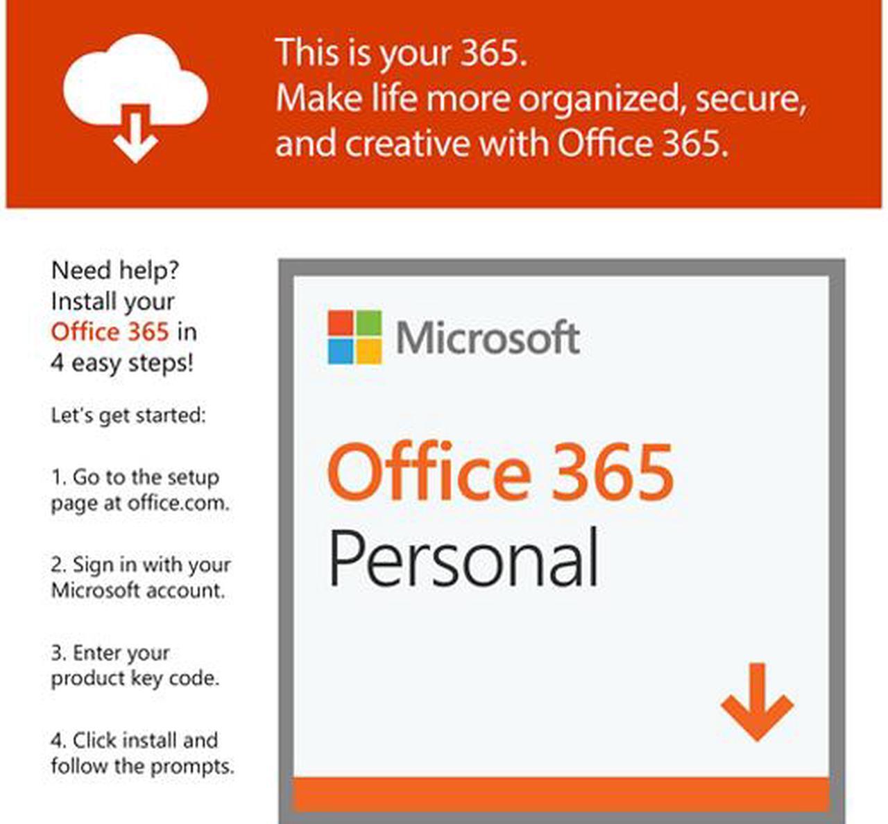 Alt view image 5 of 5 - Microsoft Office 365 Personal | 12-month subscription, 1 person, PC/Mac Key Card