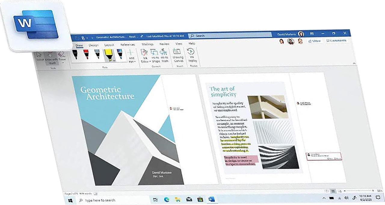 Alt view image 3 of 5 - Microsoft Office Home & Student 2019 | One time purchase, 1 device | Windows 10 PC/Mac Download