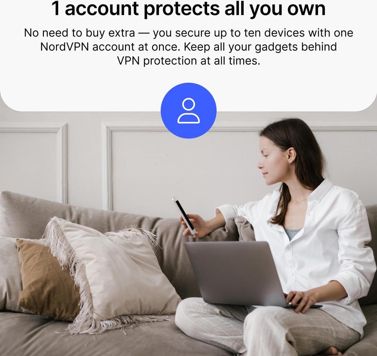 Alt view image 6 of 10 - NordVPN Internet Security and Privacy Software  - 10 devices / 2 Years - Download