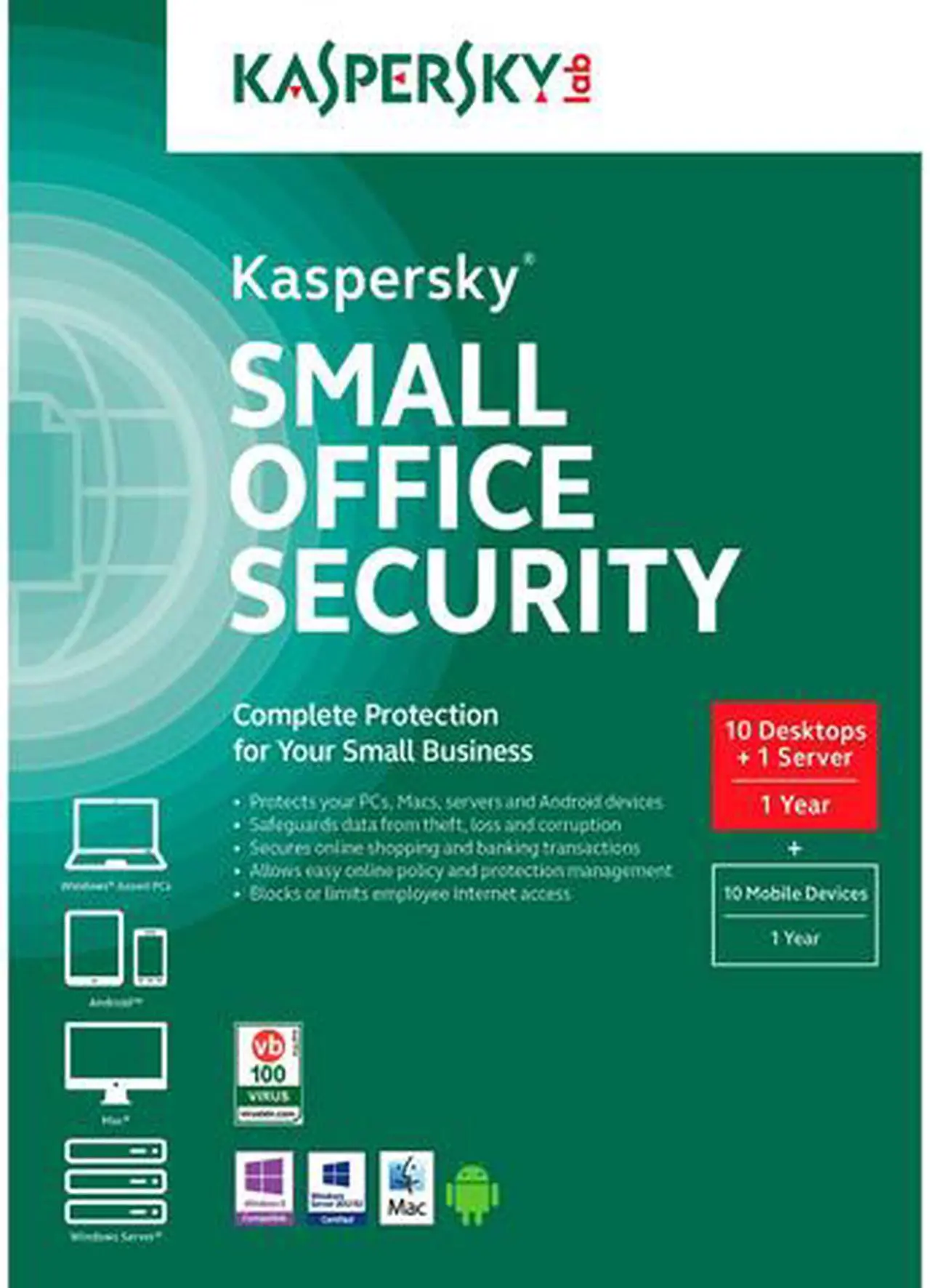 Main image of Kaspersky Small Office Security 5 Devices + 1FS 1 Year - Download