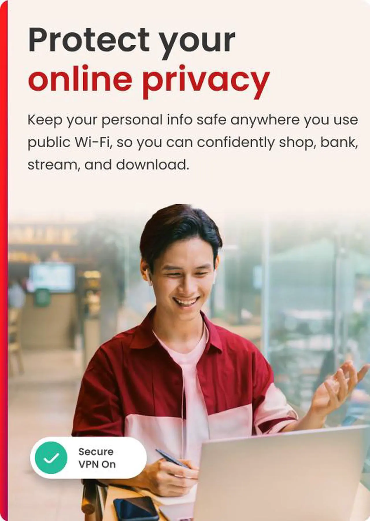 Alt view image 5 of 8 - McAfee Total Protection  (Windows, macOS, Android, iOS, ChromeOS) 2025 | 3 Device | Includes Antivirus, Scam Protection, Secure VPN | 1-Year Subscription with Auto-Renewal | Digital Download