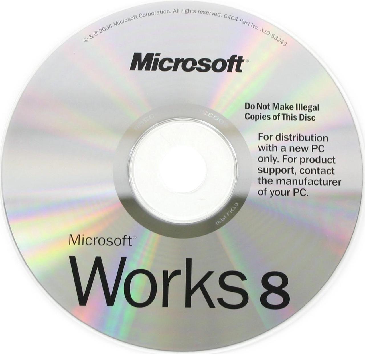 Microsoft Works 8.0 - OEM