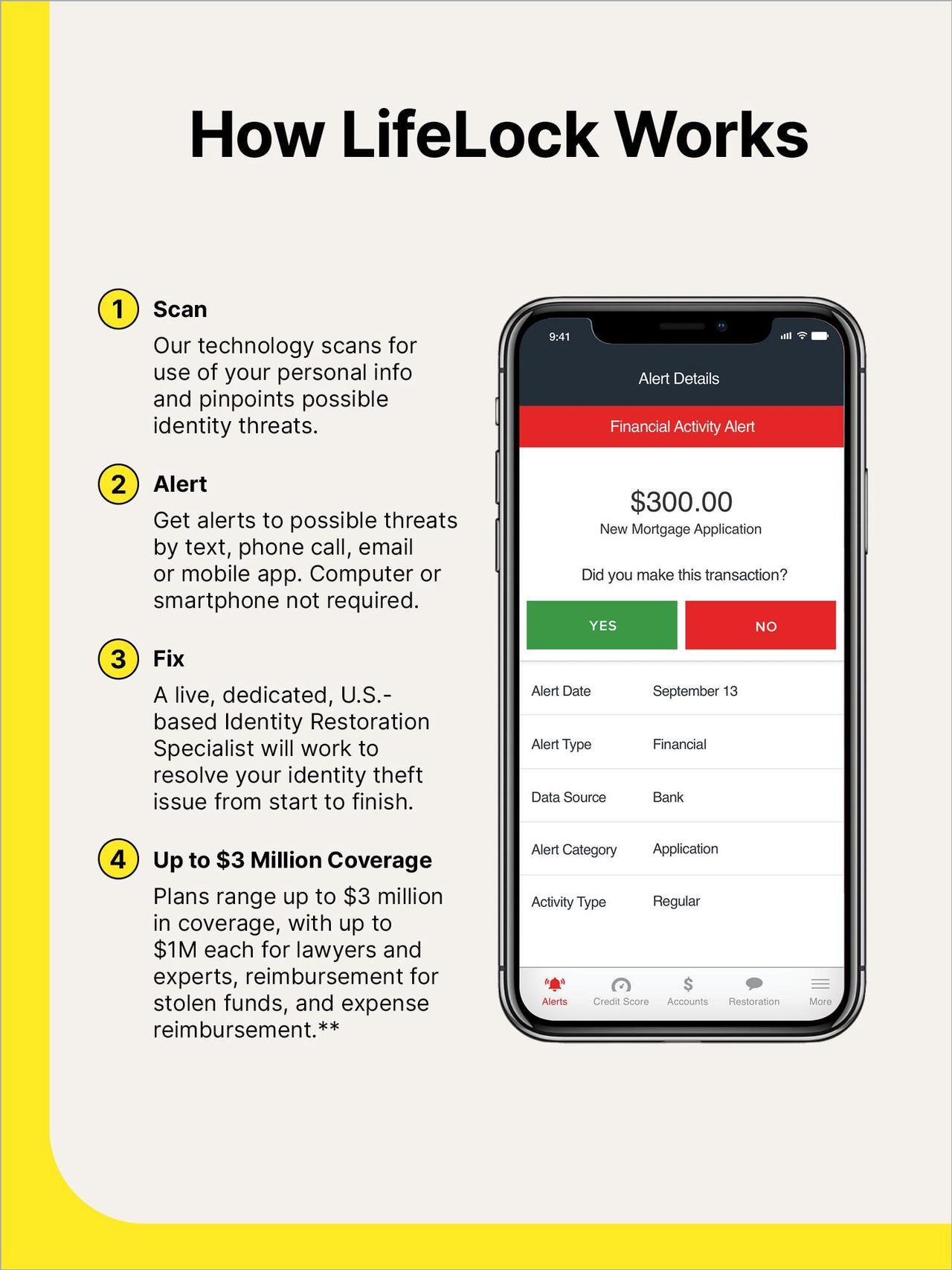 Alt view image 3 of 6 - LifeLock Standard Identity Theft Protection, Individual Plan, 1 Year Subscription with Auto-Renewal [Download]