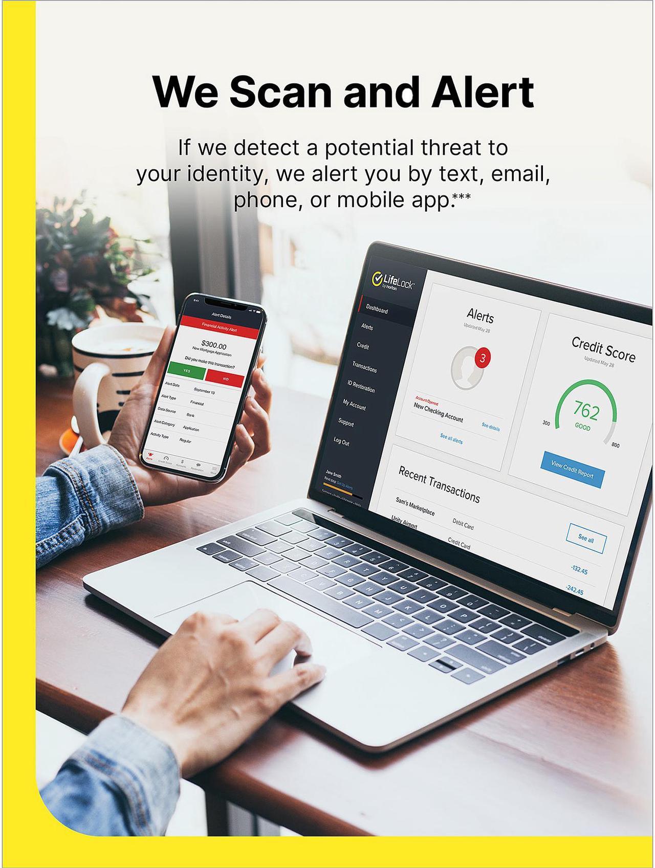 Alt view image 4 of 6 - LifeLock Standard Identity Theft Protection, Individual Plan, 1 Year Subscription with Auto-Renewal [Download]
