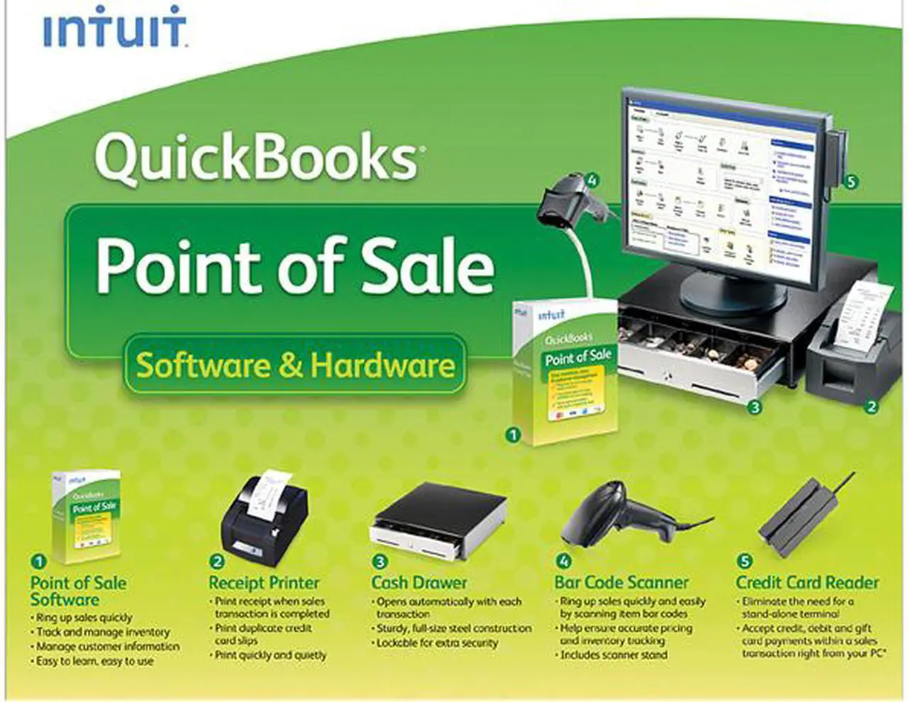 Main image of Intuit QuickBooks Point of Sale Pro 2013 with Hardware Bundle