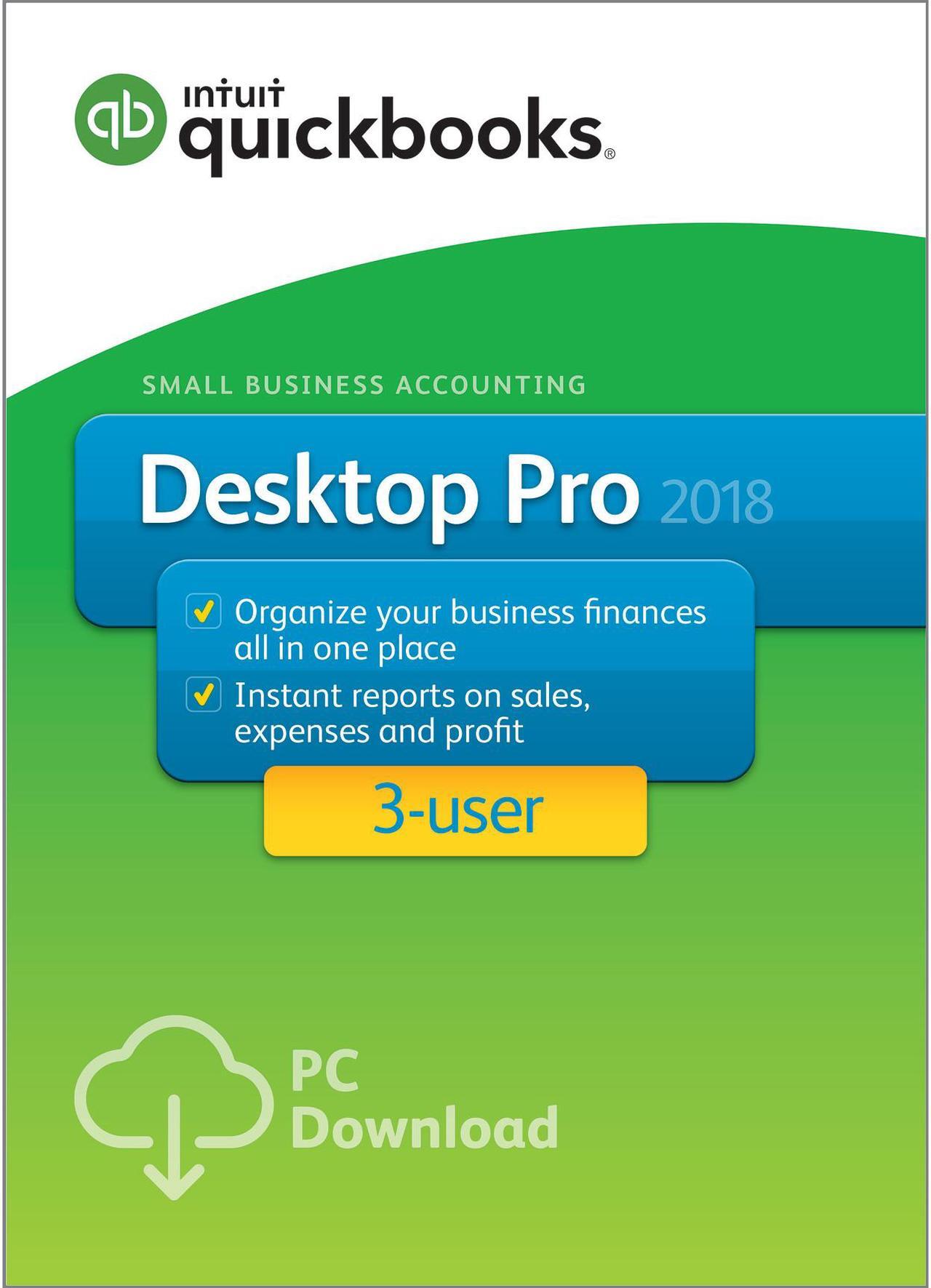 Main image of Intuit QuickBooks Desktop Pro 2018 3-User - Download